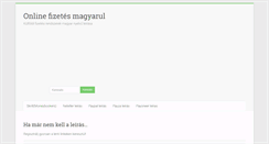 Desktop Screenshot of online-fizetes-magyarul.info