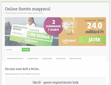 Tablet Screenshot of online-fizetes-magyarul.info